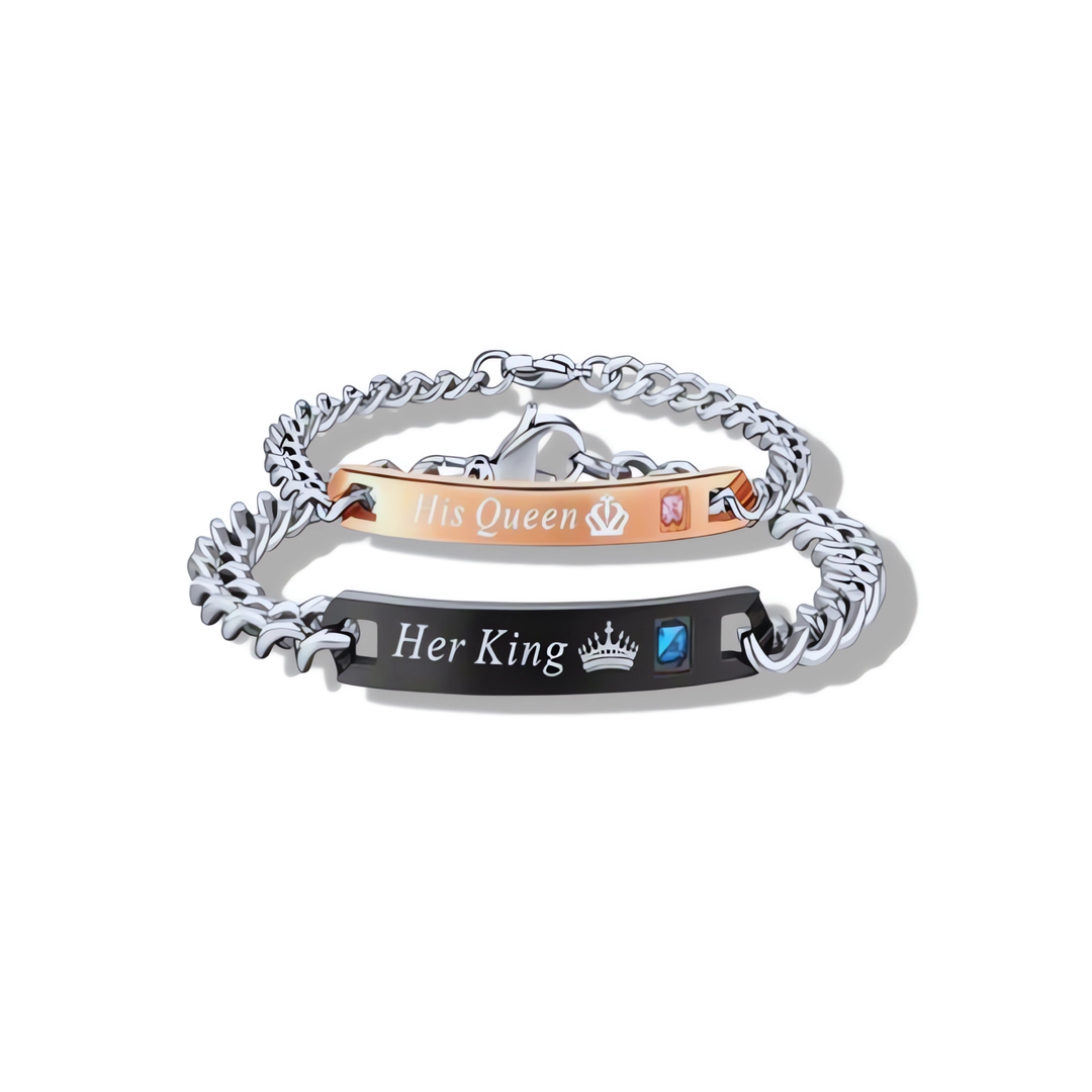 His Queen Her King Bracelet-SmashingFinds