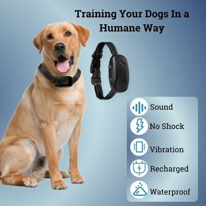 Ergonomic Rechargeable Anti-Bark Collar