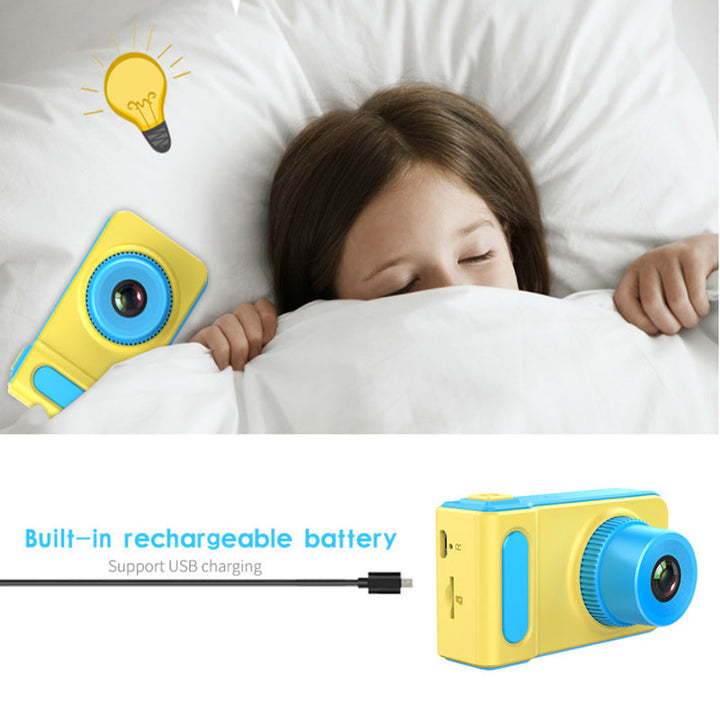 child sleeping, camera on pillow