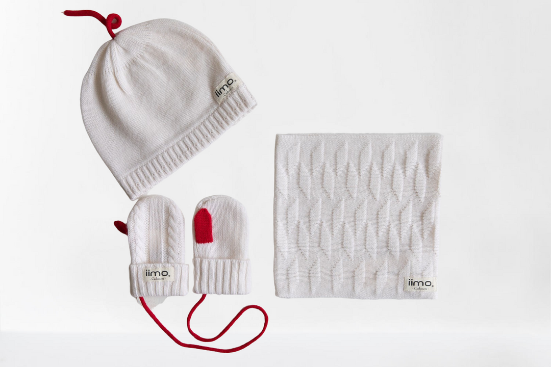 iimo Cashmere Collection - Luxury Baby Winter Knit Set