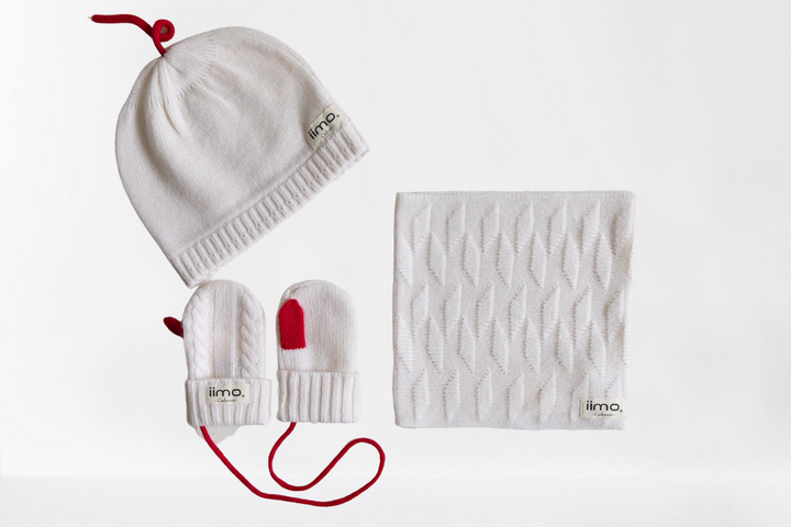 iimo Cashmere Collection - Luxury Baby Winter Knit Set