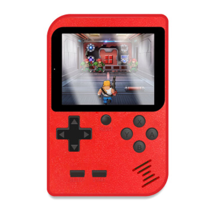 blue handheld console front