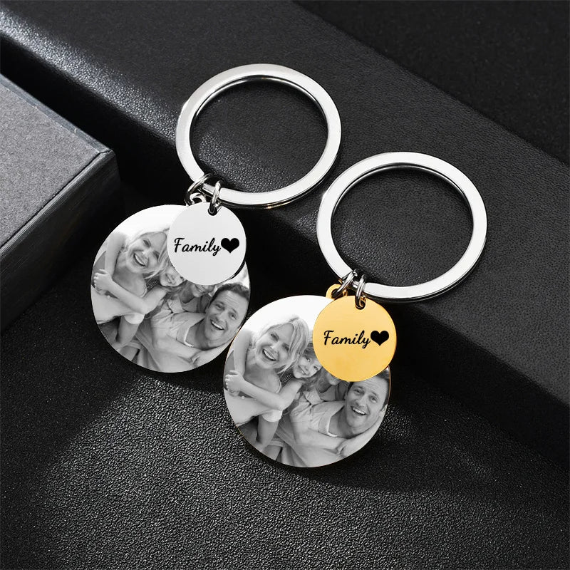 Custom Photo Engraved Keychain