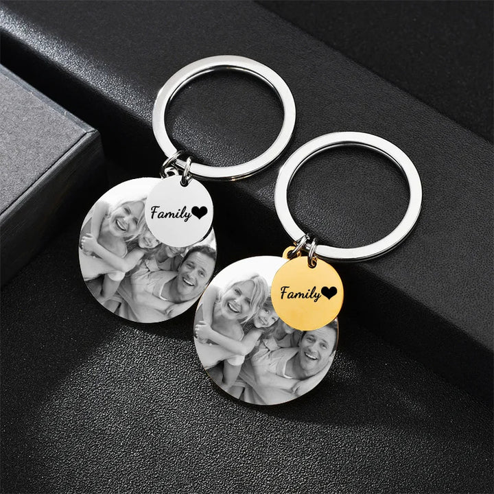 Custom Photo Engraved Keychain