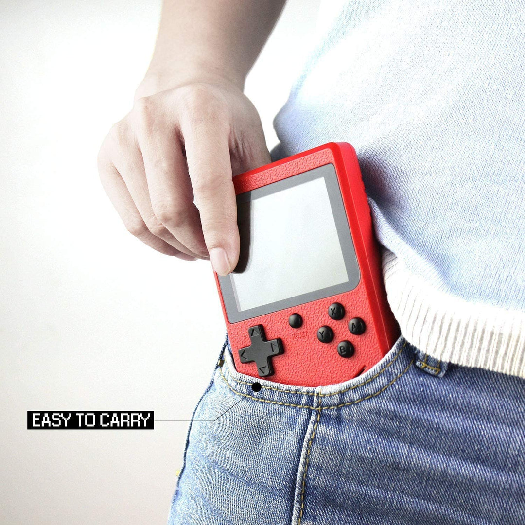 blue and red consoles with controller