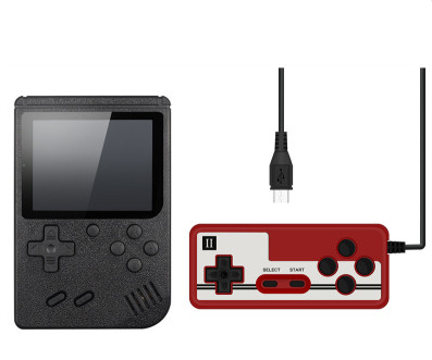 black console screen, packaged controller