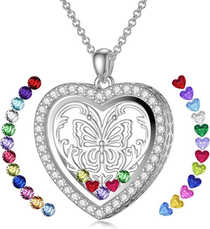 Custom Birthstone Locket Necklace