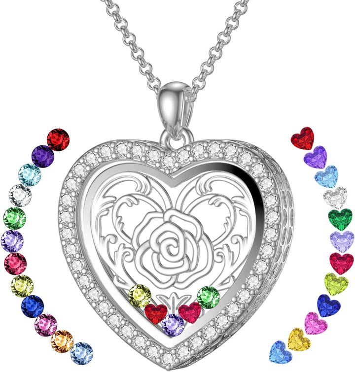 Custom Birthstone Locket Necklace