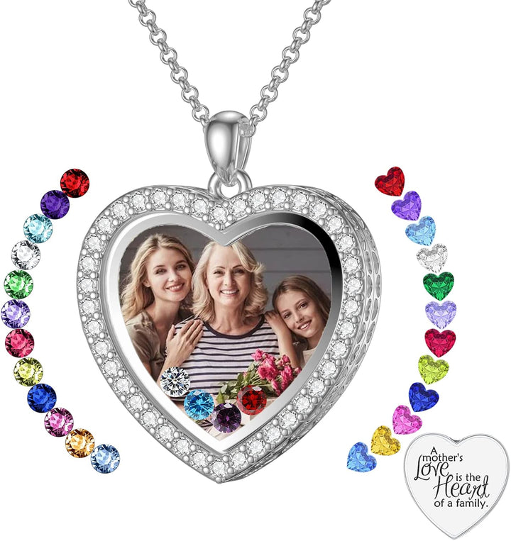 Custom Birthstone Locket Necklace