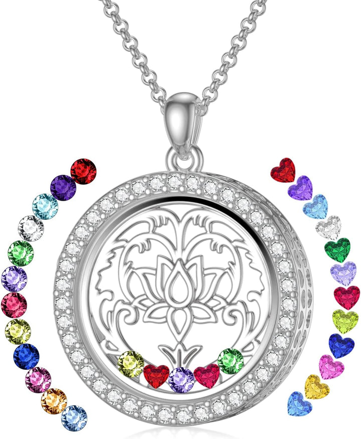 Custom Birthstone Locket Necklace
