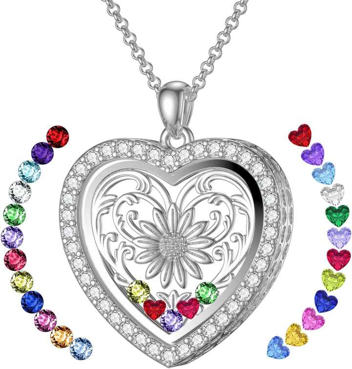 Custom Birthstone Locket Necklace