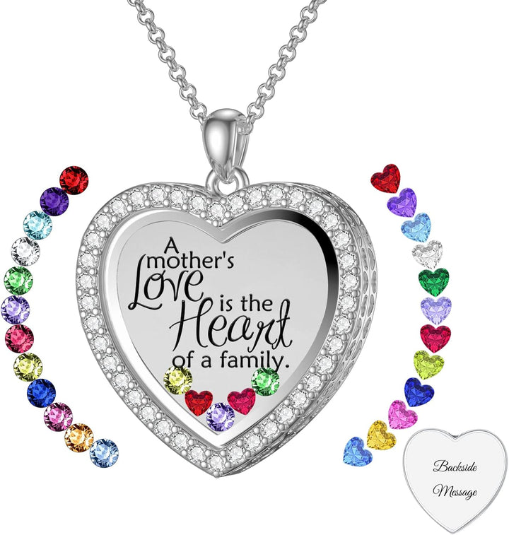 Custom Birthstone Locket Necklace