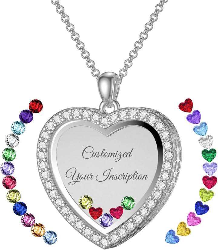 Custom Birthstone Locket Necklace