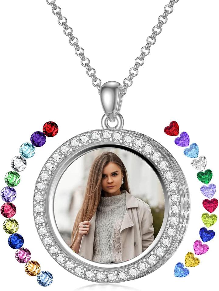 Custom Birthstone Locket Necklace