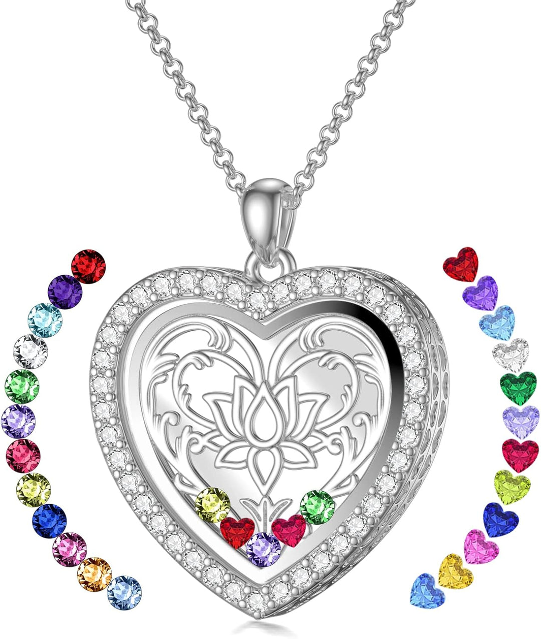 Custom Birthstone Locket Necklace