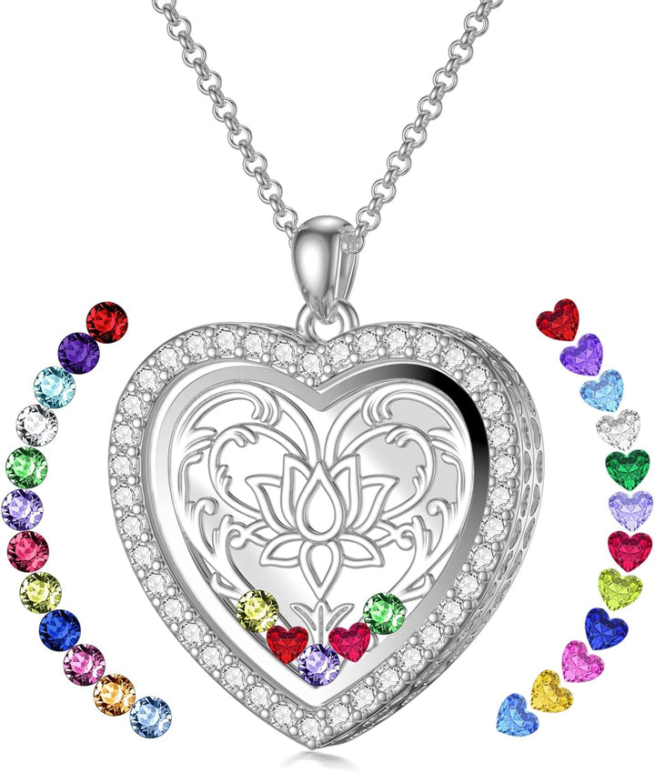 Custom Birthstone Locket Necklace