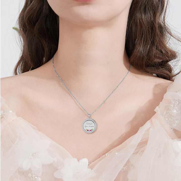 Custom Birthstone Locket Necklace
