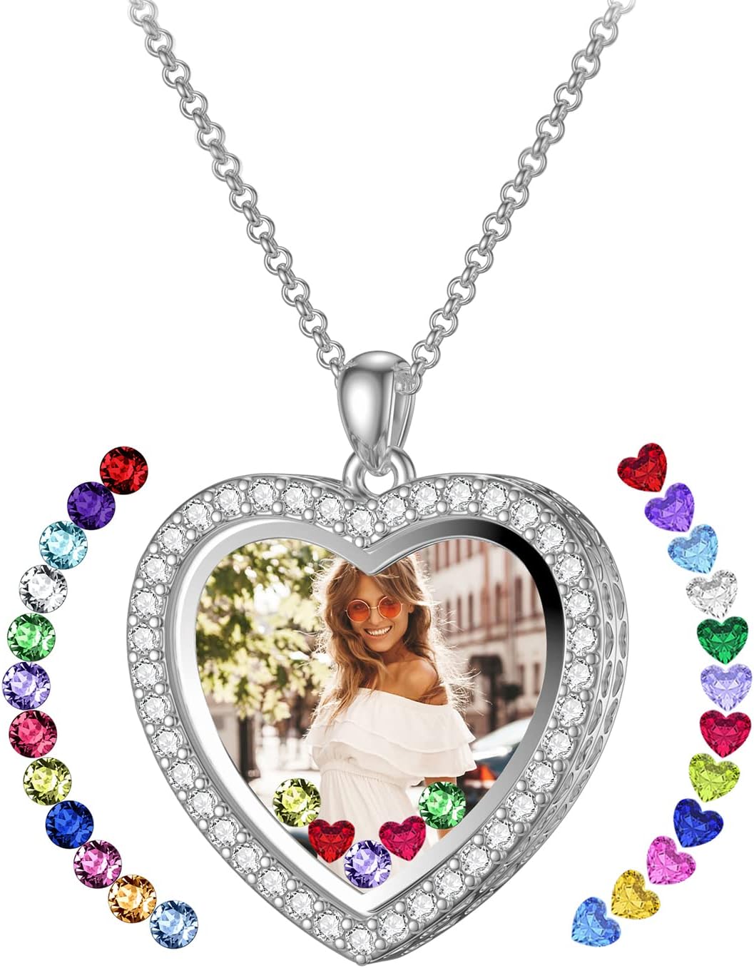 Custom Birthstone Locket Necklace
