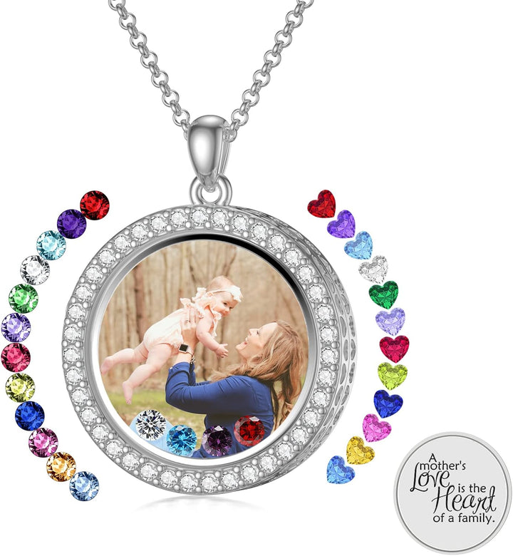 Custom Birthstone Locket Necklace