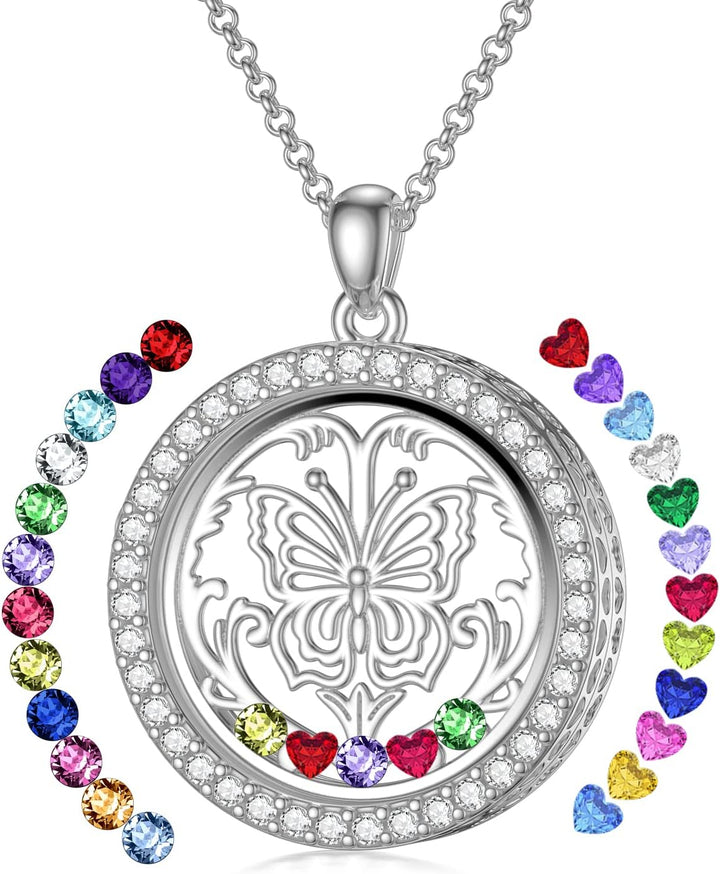 Custom Birthstone Locket Necklace