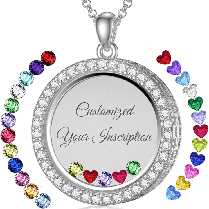 Custom Birthstone Locket Necklace