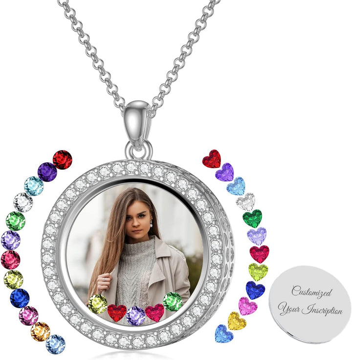 Custom Birthstone Locket Necklace