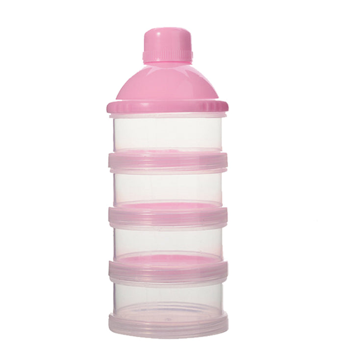 Portable Milk Powder Container - 4-Layer Travel Dispenser