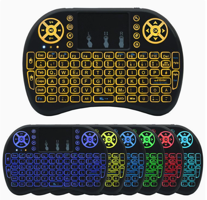 Mini Wireless Keyboard - Backlit & Rechargeable i8