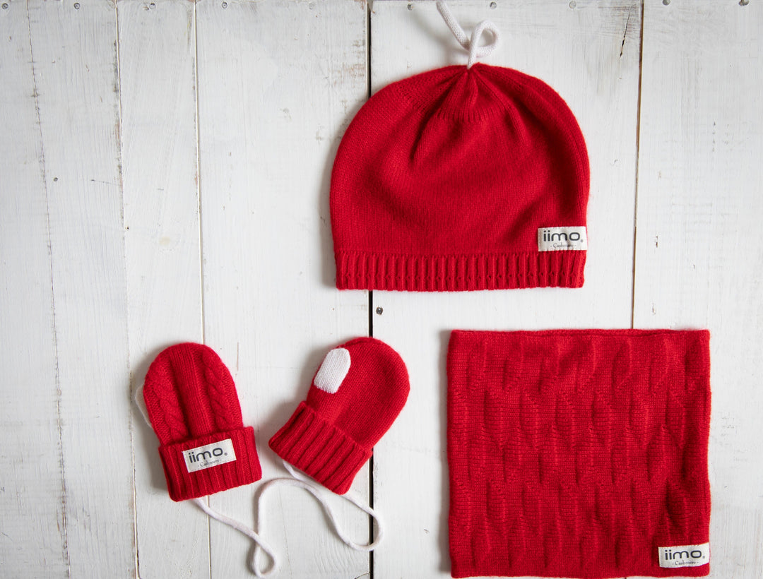 iimo Cashmere Collection - Luxury Baby Winter Knit Set