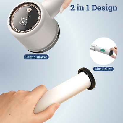 Portable lint & fabric shaver