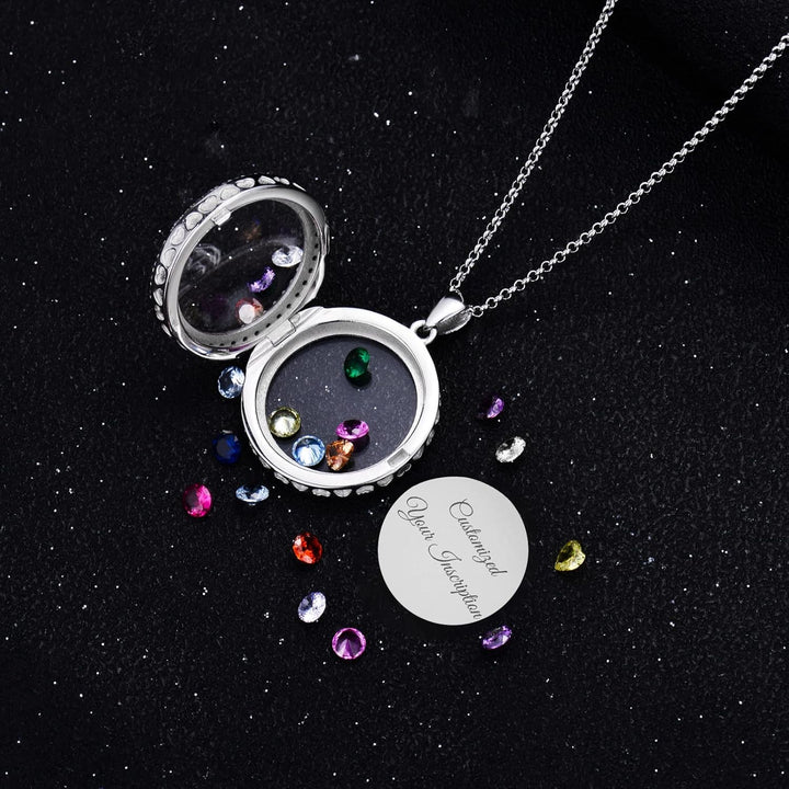 Custom Birthstone Locket Necklace
