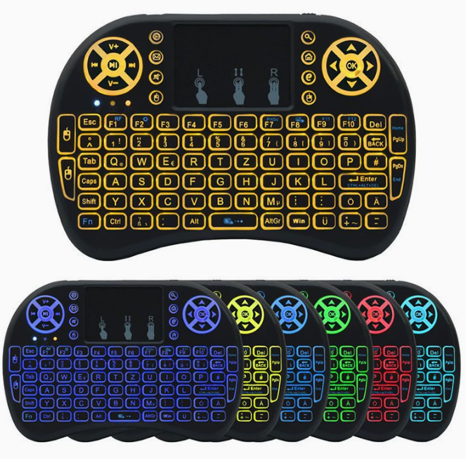 Mini Wireless Keyboard - Backlit & Rechargeable i8