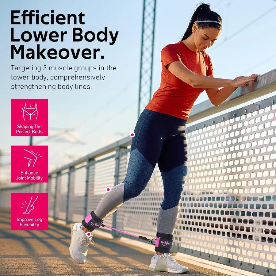 Simple, effective lower-body training. 3 resistance levels (10/20/30 lbs). Comfortable fit, strong material. Use for glutes, legs, and hip workouts. Fits in any bag