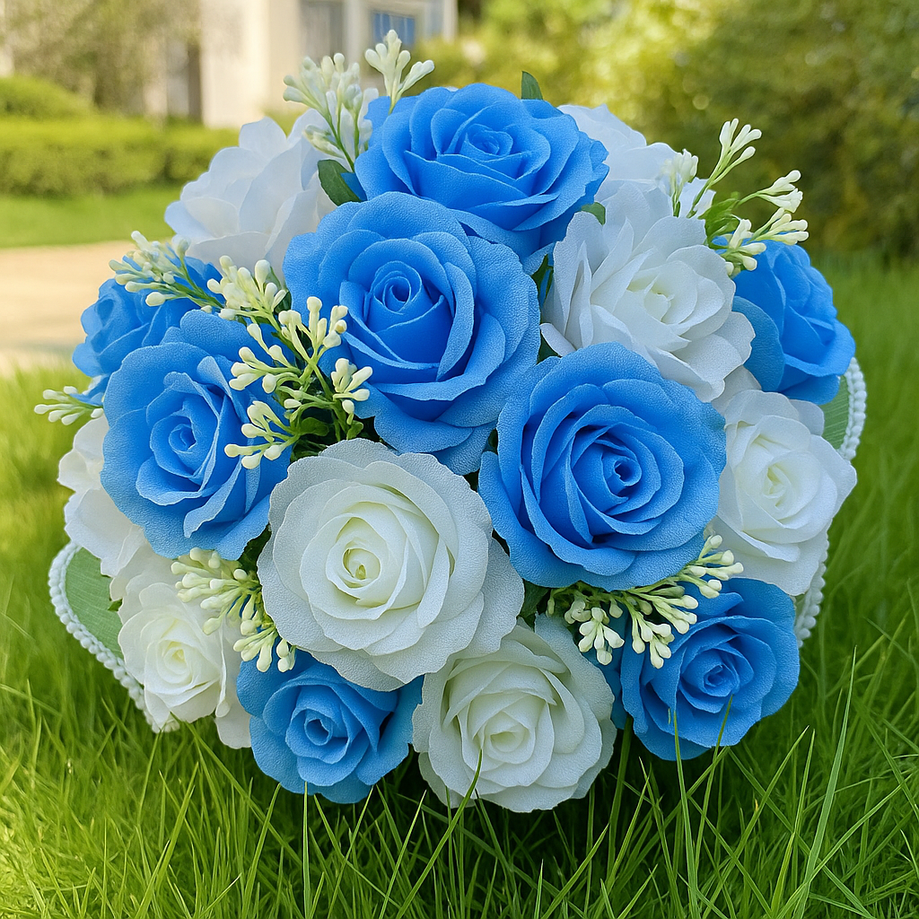 Silk Rose Bridal Bouquet