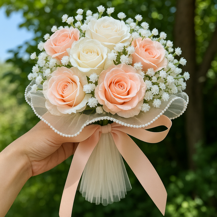 Silk Rose Bridal Bouquet