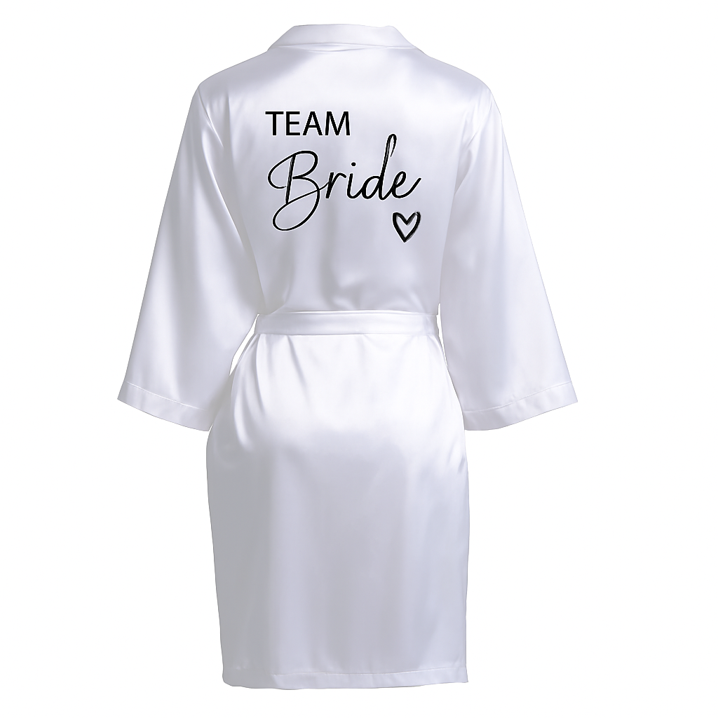 Team Bride Satin Robe