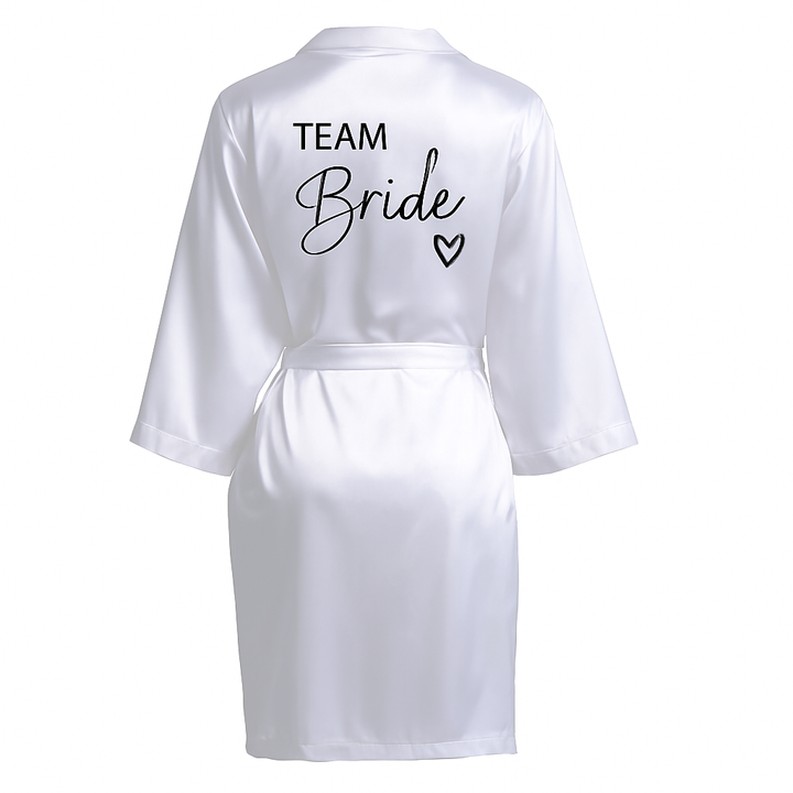 Team Bride Satin Robe