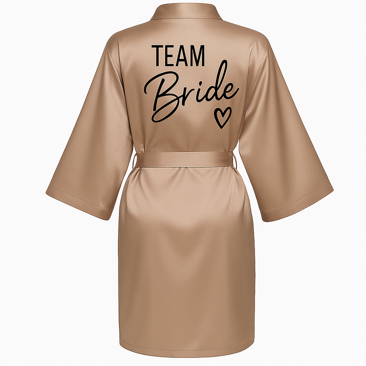 Team Bride Satin Robe