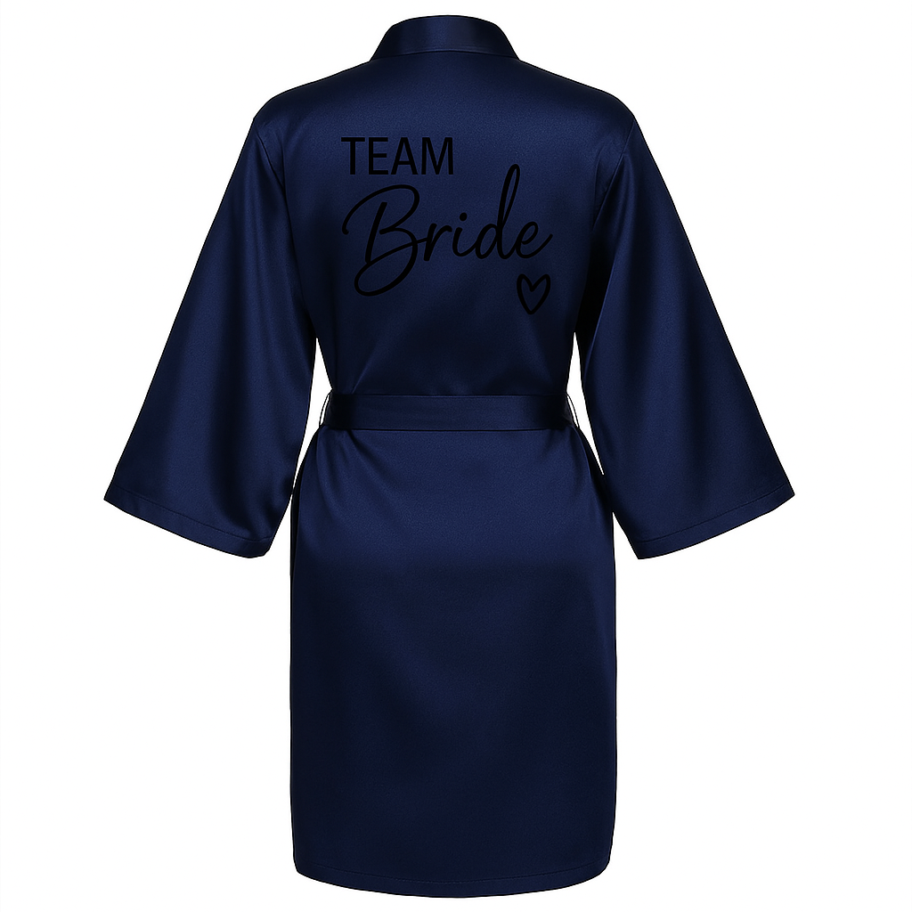 Team Bride Satin Robe