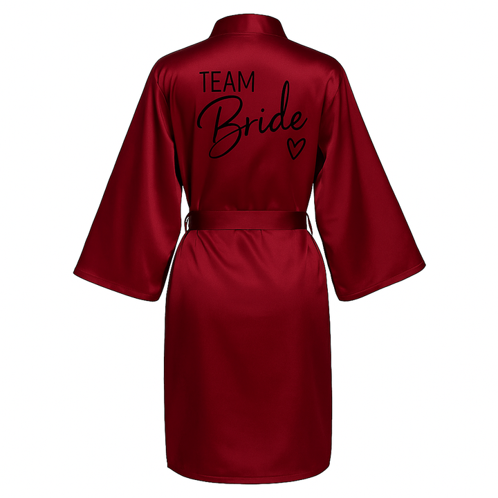 Team Bride Satin Robe