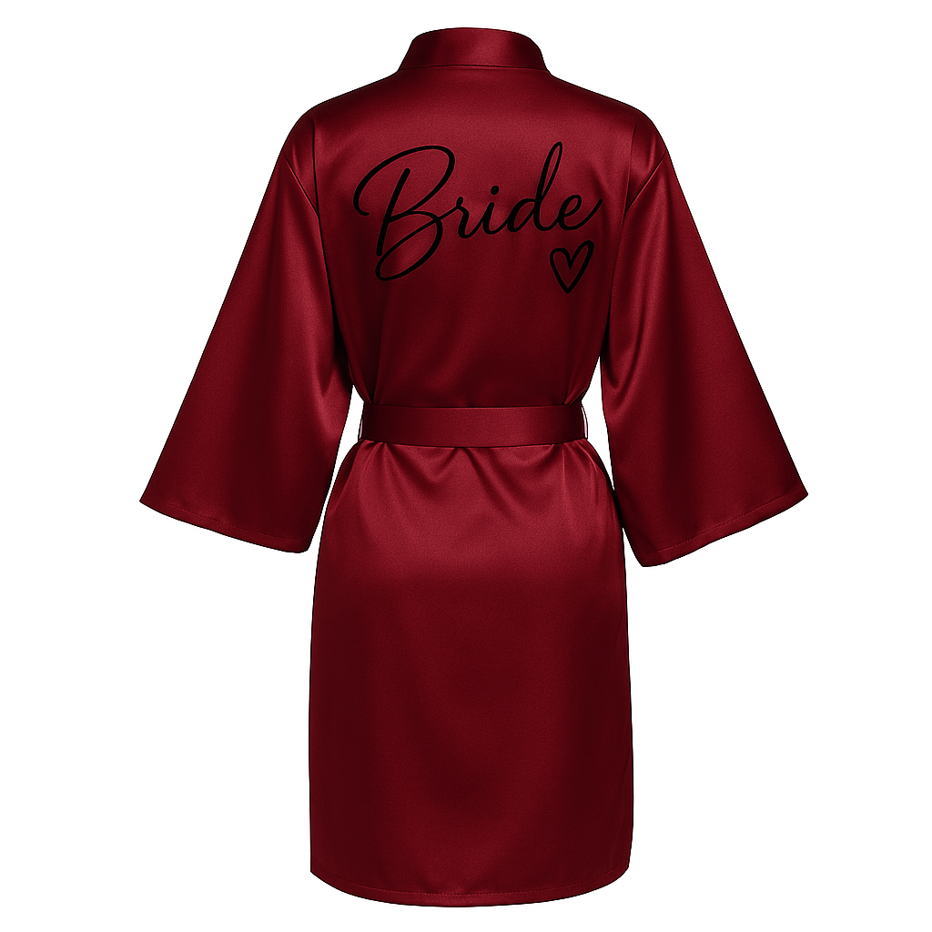 Team Bride Satin Robe