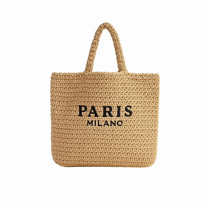 Large Straw Tote Bag