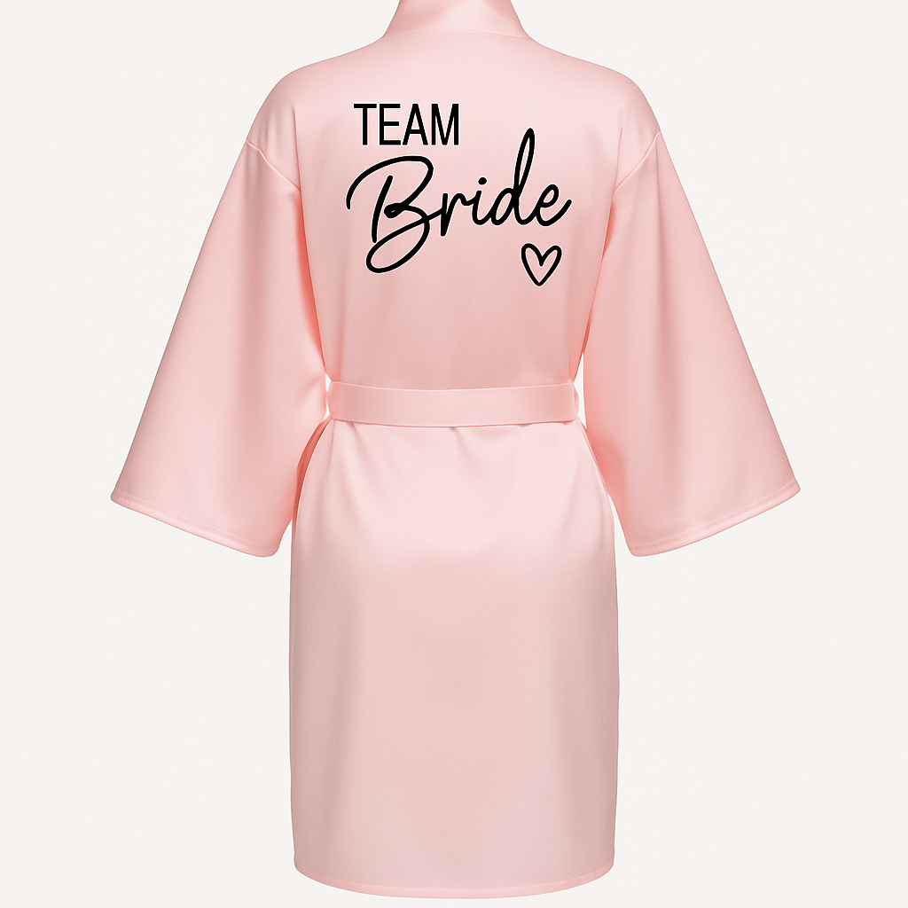 Team Bride Satin Robe