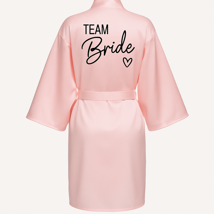 Team Bride Satin Robe