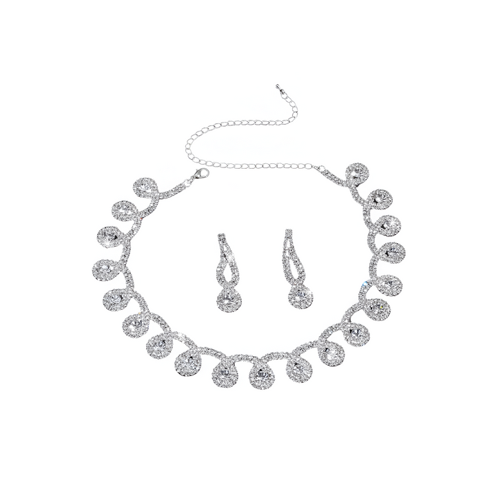 Crystal Tassel Jewelry Set