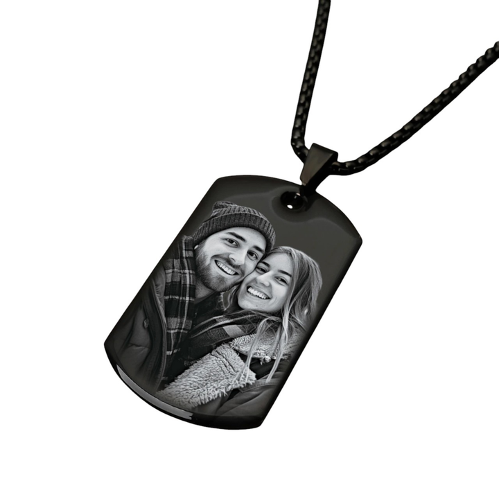 Custom Engraved Photo Necklace-SmashingFinds