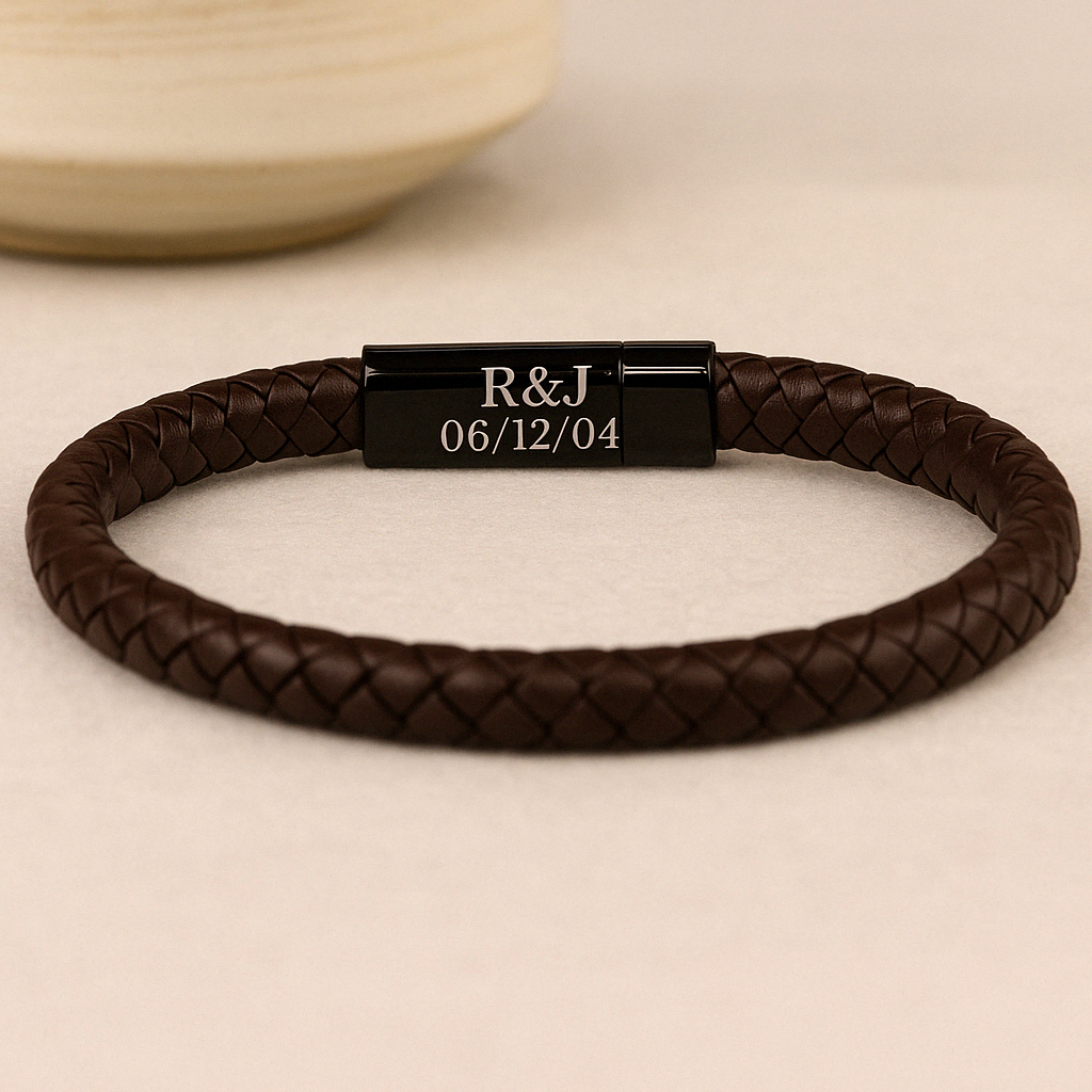 Personalized Leather Bracelet