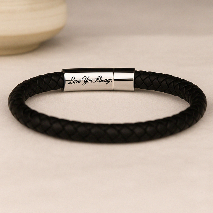 Personalized Leather Bracelet