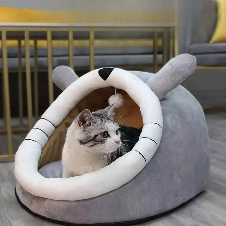 Foldable Cozy Pet Cave-SmashingFinds