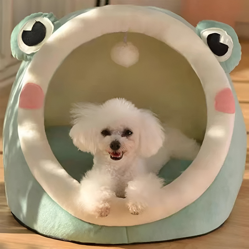 Foldable Cozy Pet Cave-SmashingFinds
